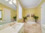 Master Bath offers Separate Tub and Shower at 10 Knotts Way